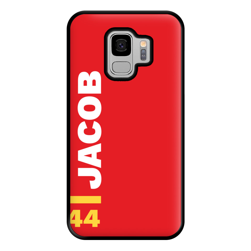 Personalised F1 Driver Red Phone Case for Galaxy S9 Plus