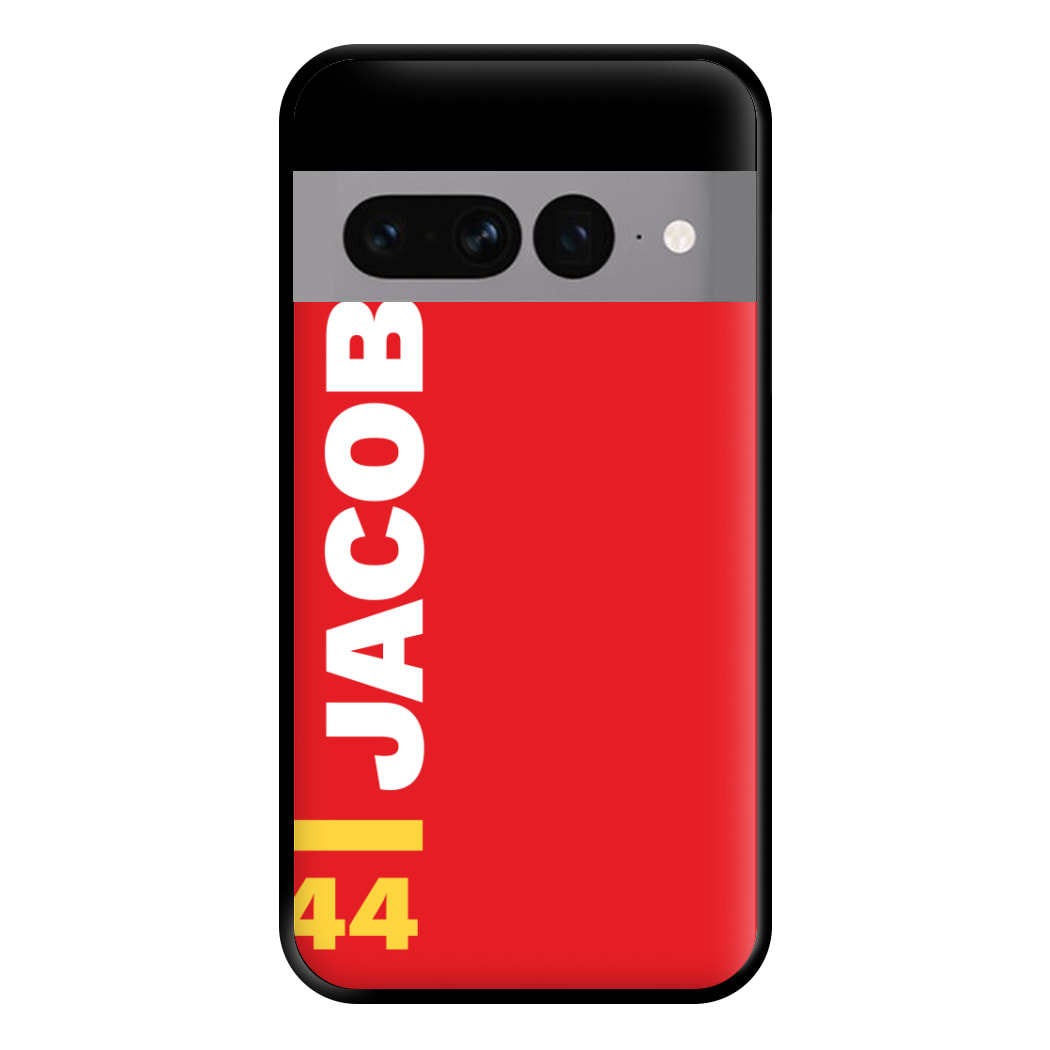 Personalised F1 Driver Red Phone Case for Google Pixel 7 Pro