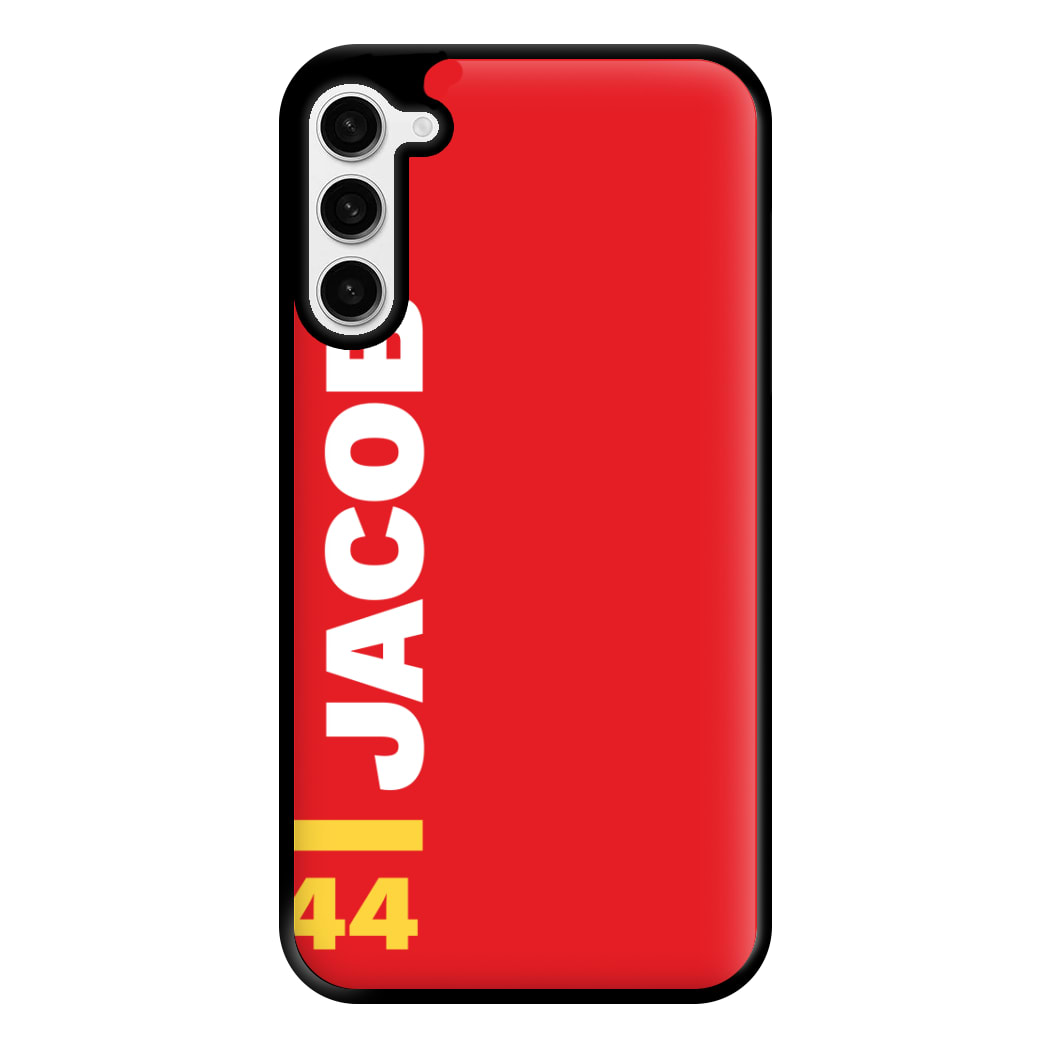 Personalised F1 Driver Red Phone Case for Galaxy S23 Plus