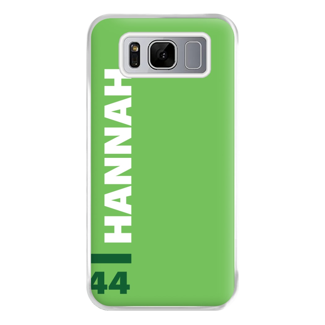 Personalised F1 Driver Green Phone Case for Galaxy S8 Plus