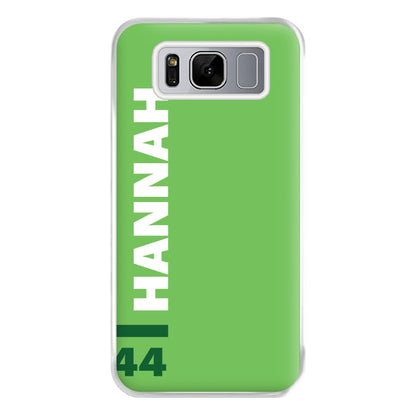 Personalised F1 Driver Green Phone Case for Galaxy S8 Plus