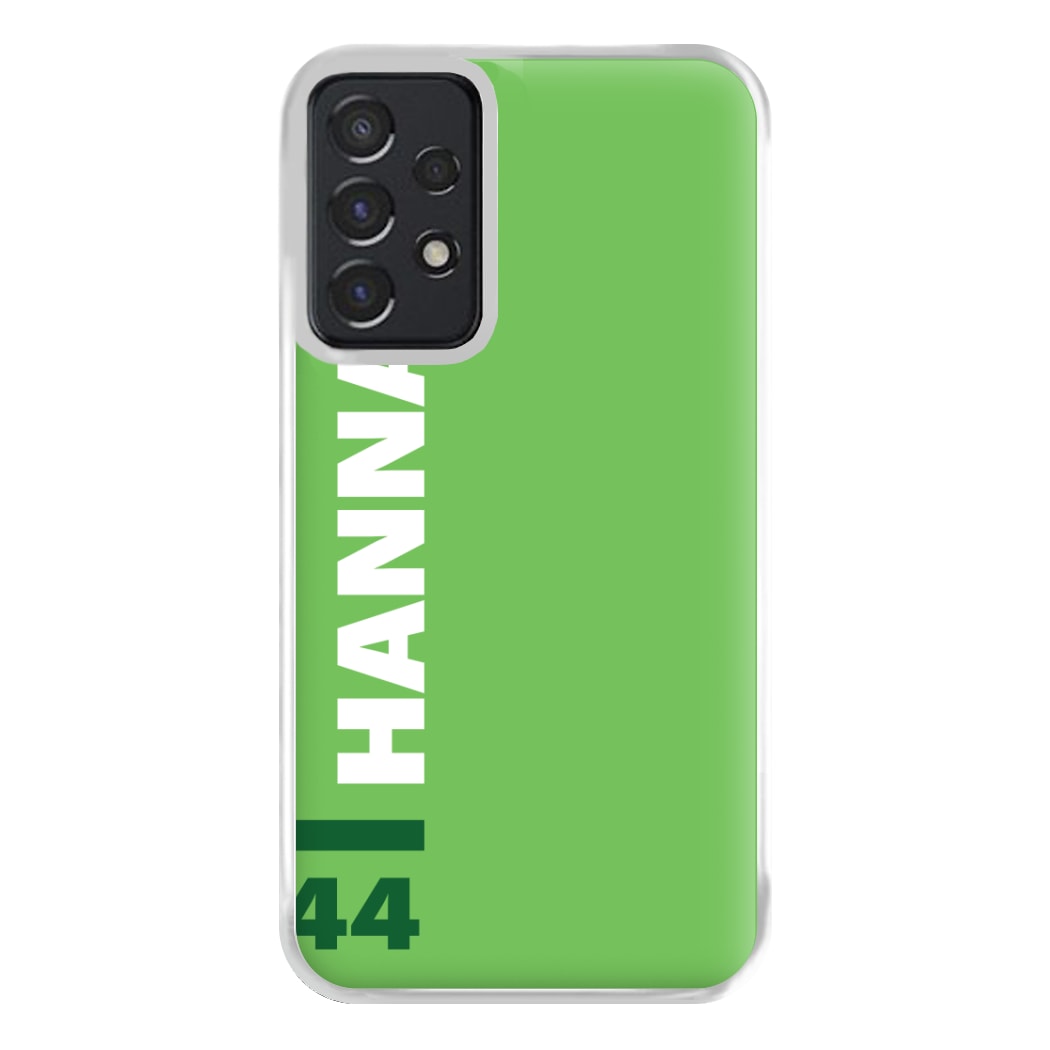 Personalised F1 Driver Green Phone Case for Galaxy A52 / A52s