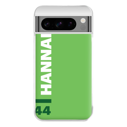 Personalised F1 Driver Green Phone Case for Google Pixel 8 Pro