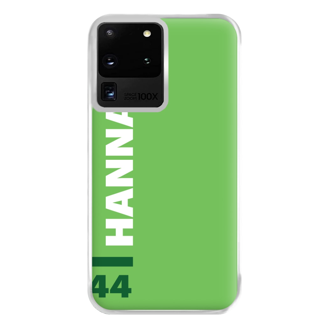 Personalised F1 Driver Green Phone Case for Galaxy S20 Ultra