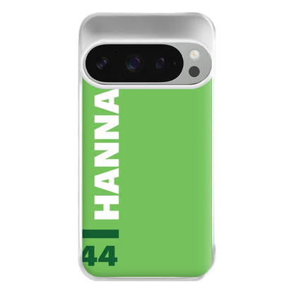 Personalised F1 Driver Green Phone Case for Google Pixel 9 Pro XL