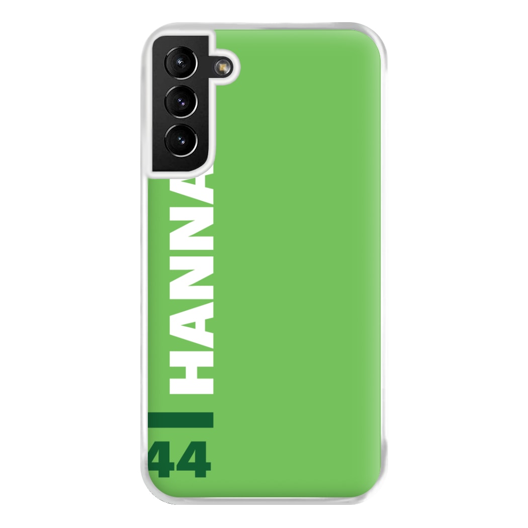 Personalised F1 Driver Green Phone Case for Galaxy S21 Plus