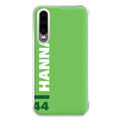 Personalised F1 Driver Green Phone Case for Huawei P30