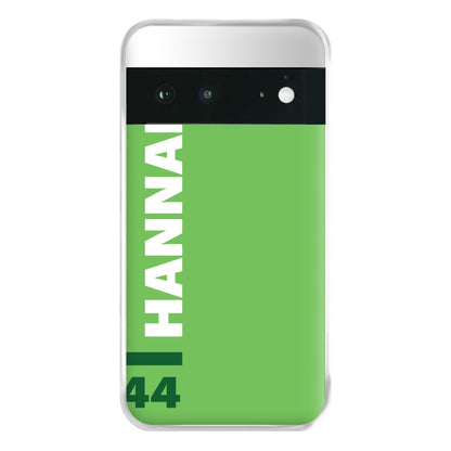 Personalised F1 Driver Green Phone Case for Google Pixel 6a