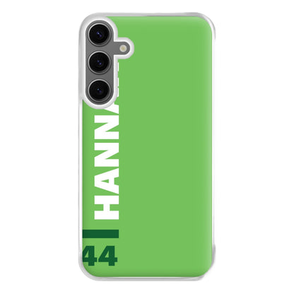 Personalised F1 Driver Green Phone Case for Galaxy S24FE