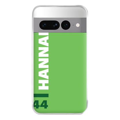 Personalised F1 Driver Green Phone Case for Google Pixel 7 Pro