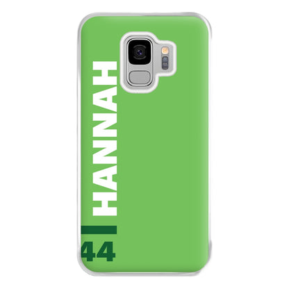 Personalised F1 Driver Green Phone Case for Galaxy S9 Plus