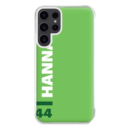 Personalised F1 Driver Green Phone Case for Galaxy S23 Ultra