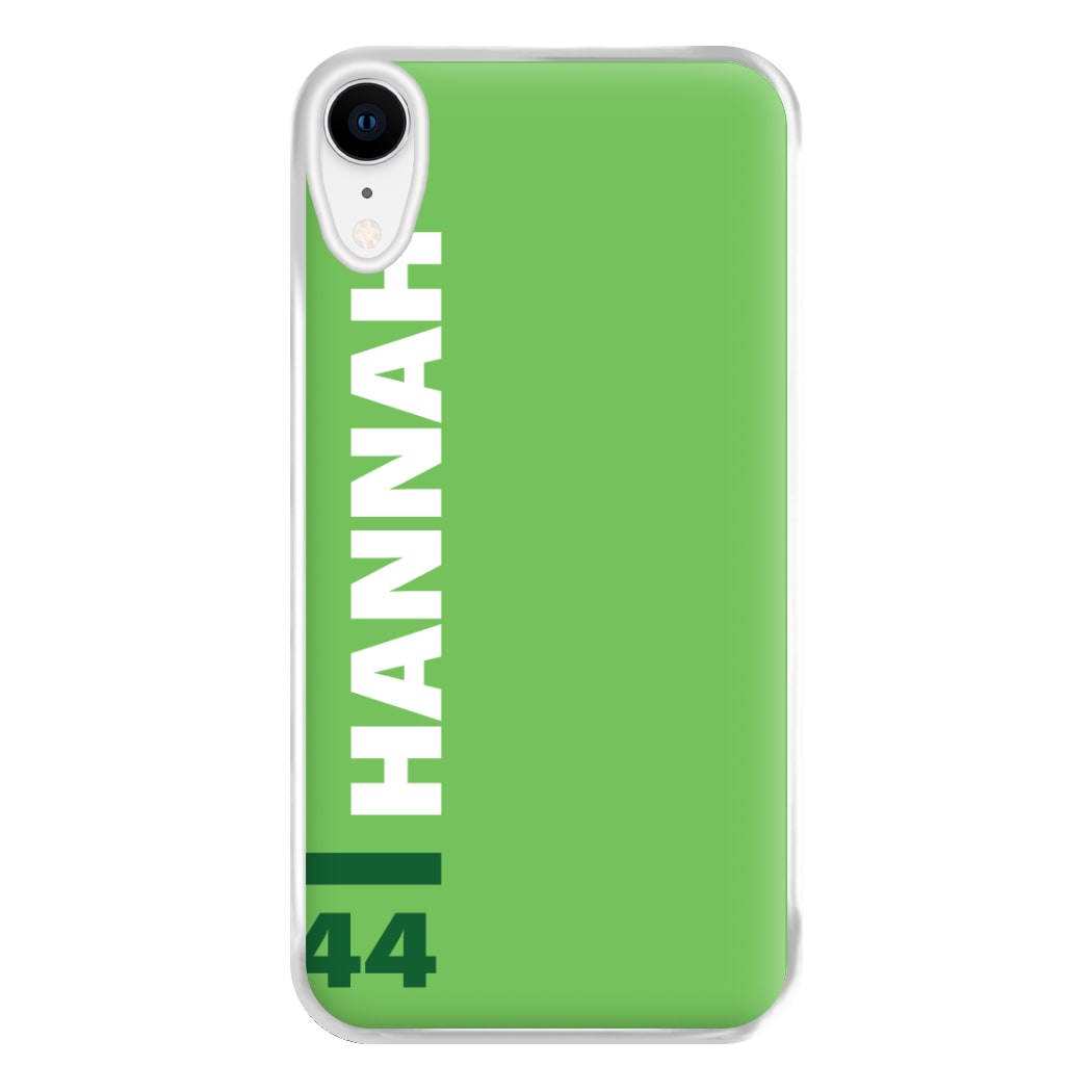 Personalised F1 Driver Green Phone Case for iPhone XR