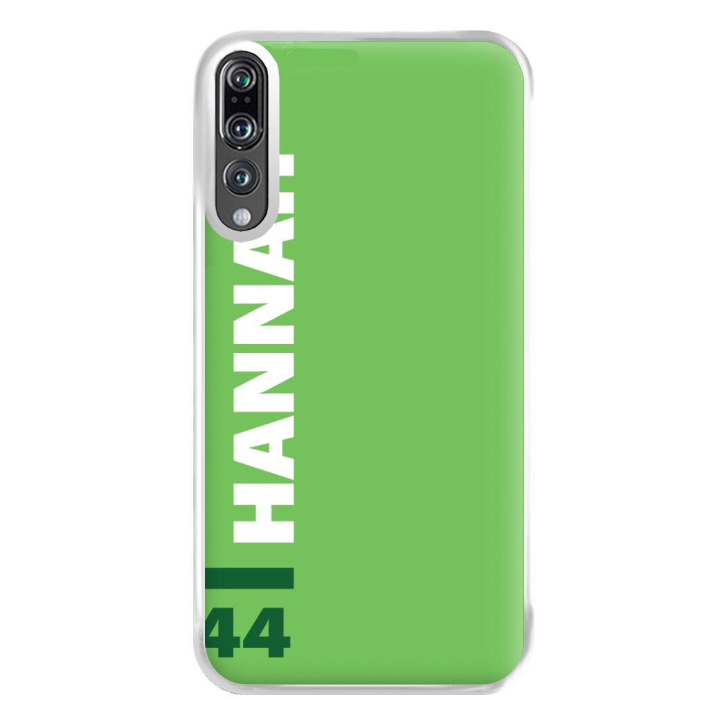 Personalised F1 Driver Green Phone Case for Huawei P20 Pro