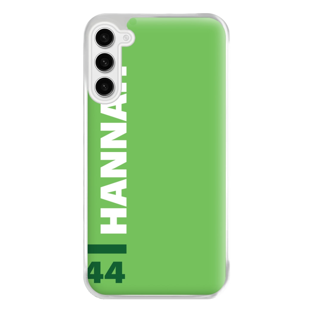 Personalised F1 Driver Green Phone Case for Galaxy S23FE