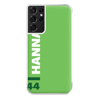 Personalised F1 Driver Green Phone Case for Galaxy S21 Ultra