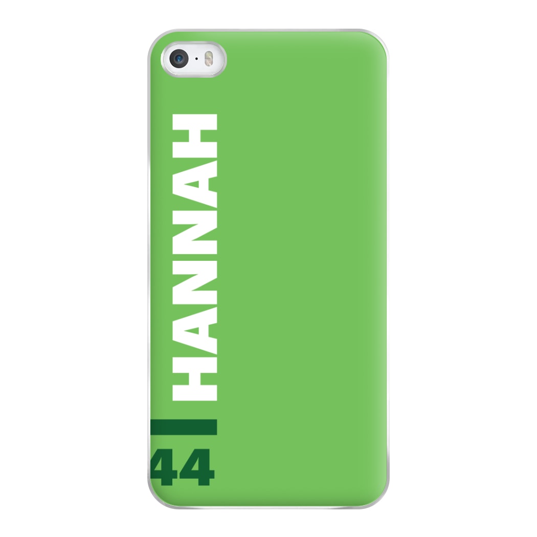 Personalised F1 Driver Green Phone Case for iPhone 5 / 5s / SE 2016