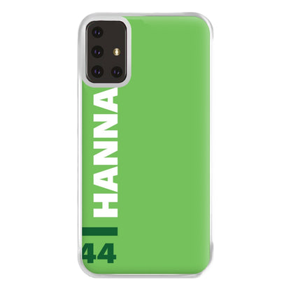 Personalised F1 Driver Green Phone Case for Galaxy A71