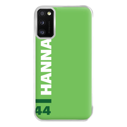 Personalised F1 Driver Green Phone Case for Galaxy A41