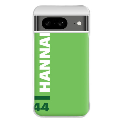 Personalised F1 Driver Green Phone Case for Google Pixel 8