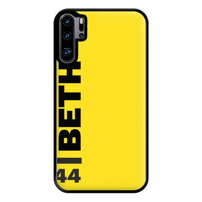 Personalised F1 Driver Yellow Phone Case for Huawei P30 Pro