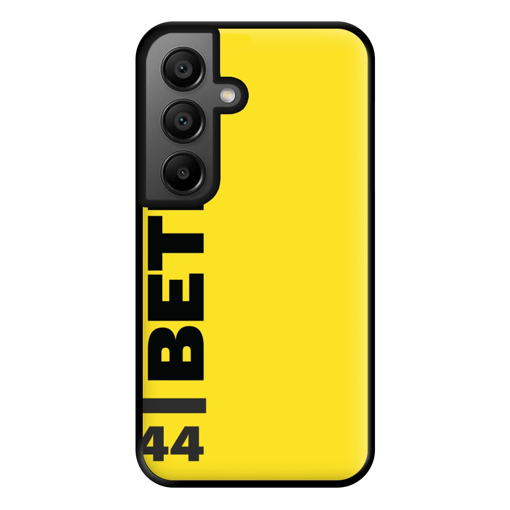 Personalised F1 Driver Yellow Phone Case for Google Pixel 8