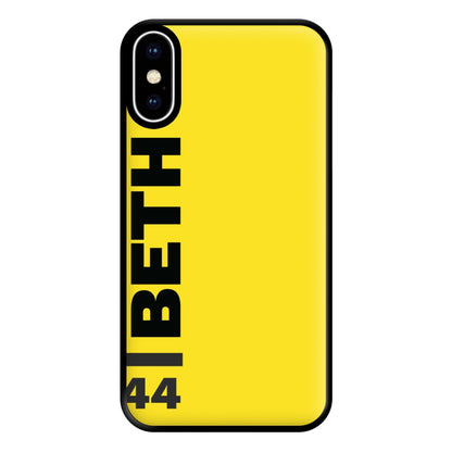 Personalised F1 Driver Yellow Phone Case for iPhone XS Max