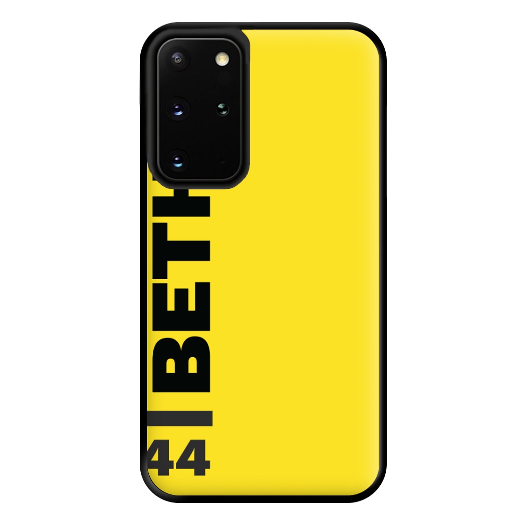 Personalised F1 Driver Yellow Phone Case for Galaxy S20 Plus