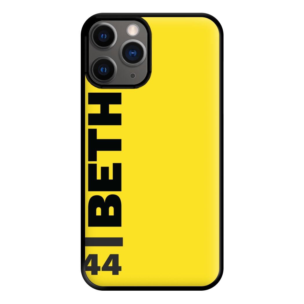 Personalised F1 Driver Yellow Phone Case for iPhone 12 Pro Max