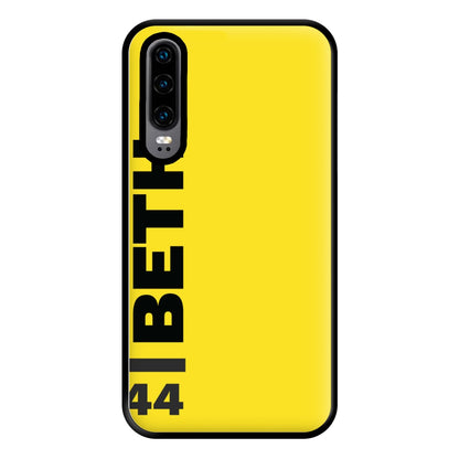 Personalised F1 Driver Yellow Phone Case for Huawei P30