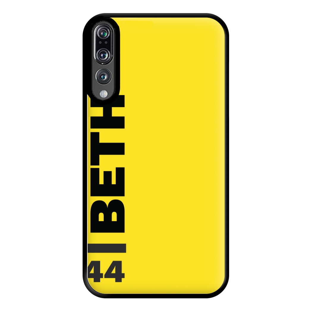 Personalised F1 Driver Yellow Phone Case for Huawei P20 Pro