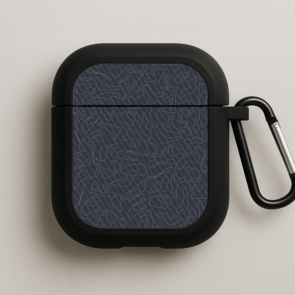 Track Outlines Gray AirPods Case