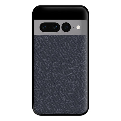 Track Outlines Gray Phone Case for Google Pixel 7 Pro