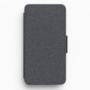 Track Outlines Gray Flip / Wallet Phone Case 1