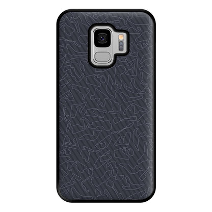 Track Outlines Gray Phone Case for Galaxy S9 Plus