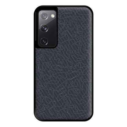 Track Outlines Gray Phone Case for Galaxy S20FE