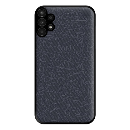 Track Outlines Gray Phone Case for Galaxy A13