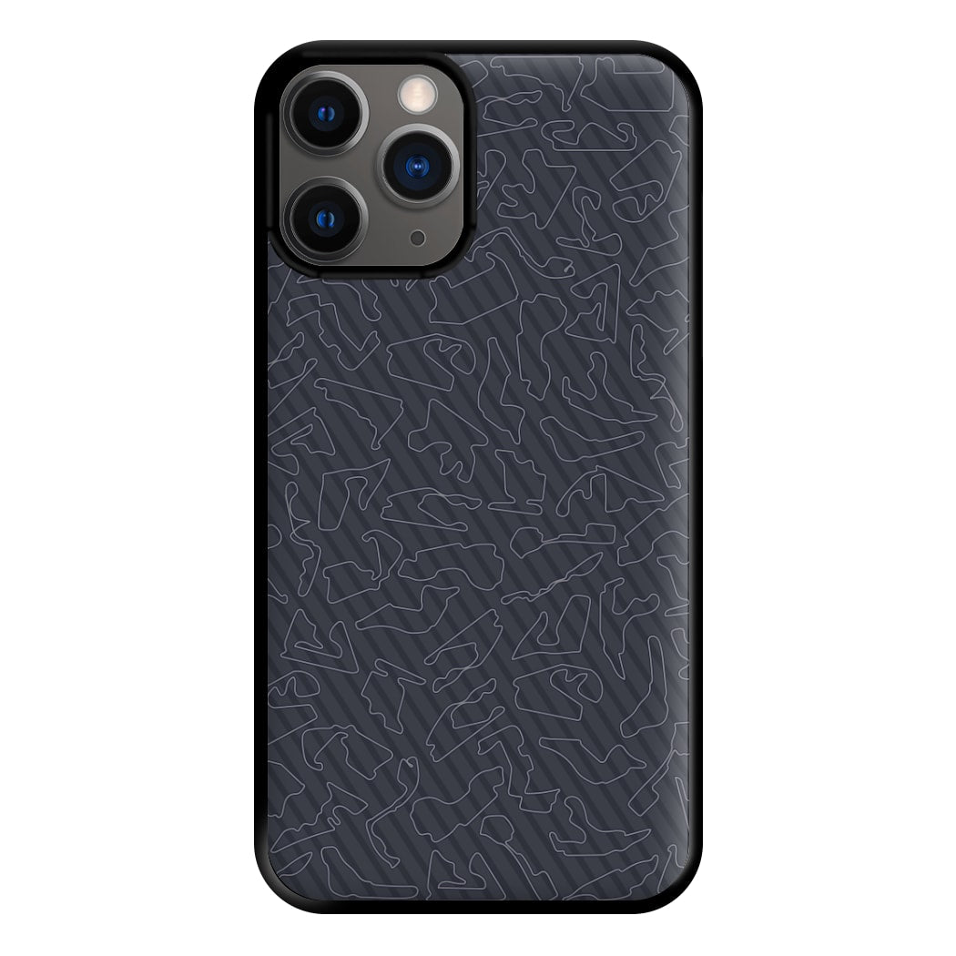 Track Outlines Gray Phone Case for iPhone 12 Pro Max