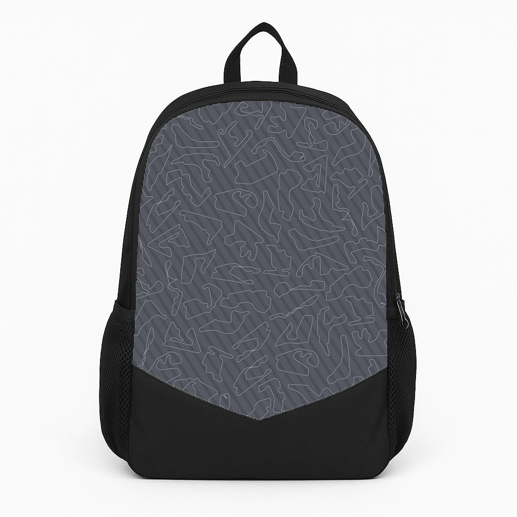 Track Outlines Gray Backpack