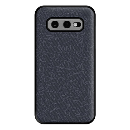 Track Outlines Gray Phone Case for Galaxy S10e