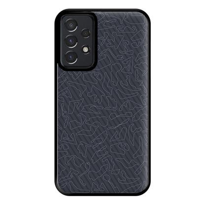 Track Outlines Gray Phone Case for Galaxy A52 / A52s