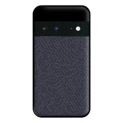 Track Outlines Gray Phone Case for Google Pixel 6a