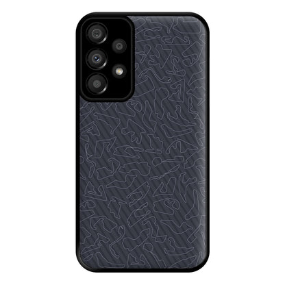 Track Outlines Gray Phone Case for Galaxy A33