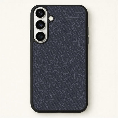 Track Outlines Gray Phone Case for Galaxy S26