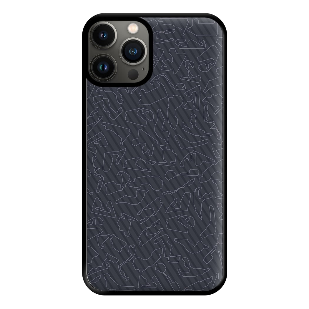 Track Outlines Gray Phone Case for iPhone 11 Pro Max