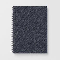 Track Outlines Gray Notebook