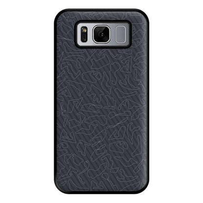 Track Outlines Gray Phone Case for Galaxy S8 Plus