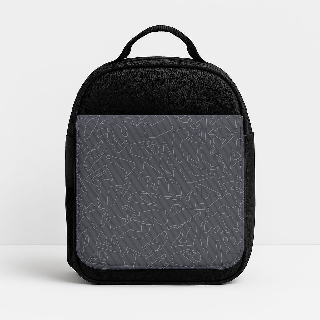 Track Outlines Gray Lunchbox