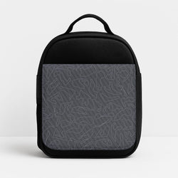 Track Outlines Gray Insulated Lunchbox