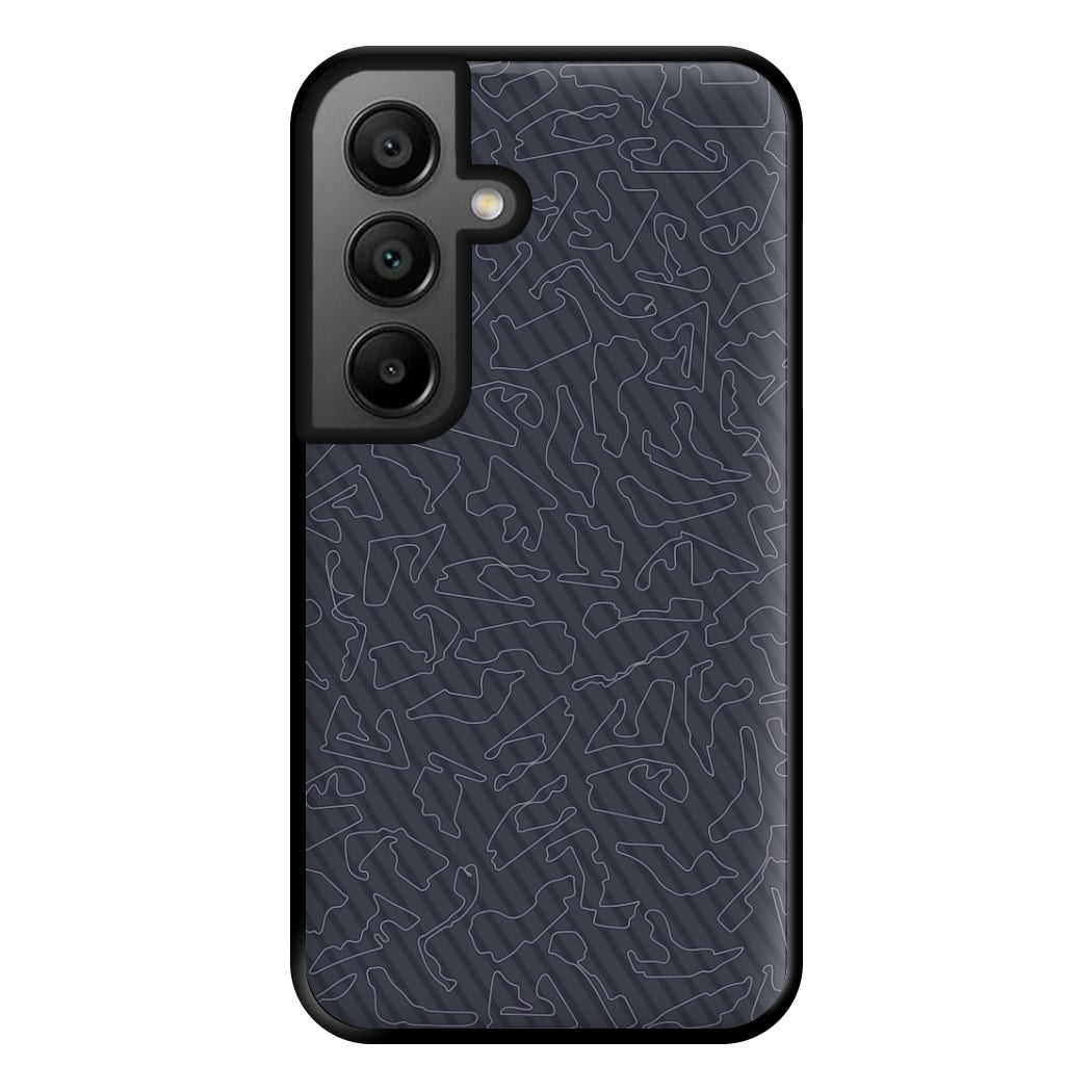 Track Outlines Gray Phone Case for Google Pixel 8